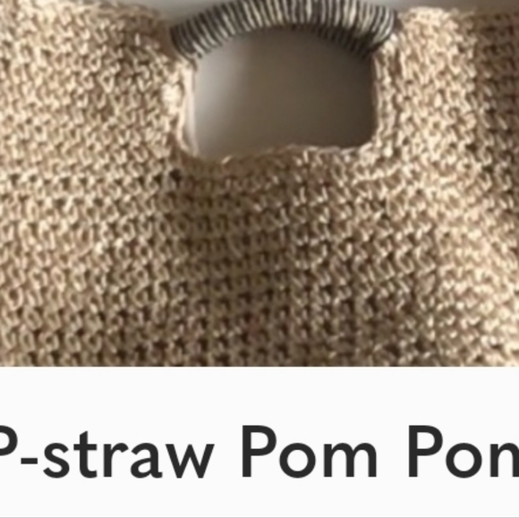 Topshop straw pom-pom purse - Picture 6 of 15